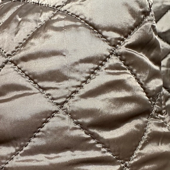 Zara women’s army green quilted zip up jacket with hood Size XS - Picture 10 of 10